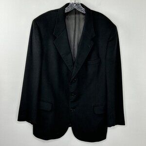 Mark Alexander Cashmere Blend Blazer Black Men's Size 46R Winter Jacket